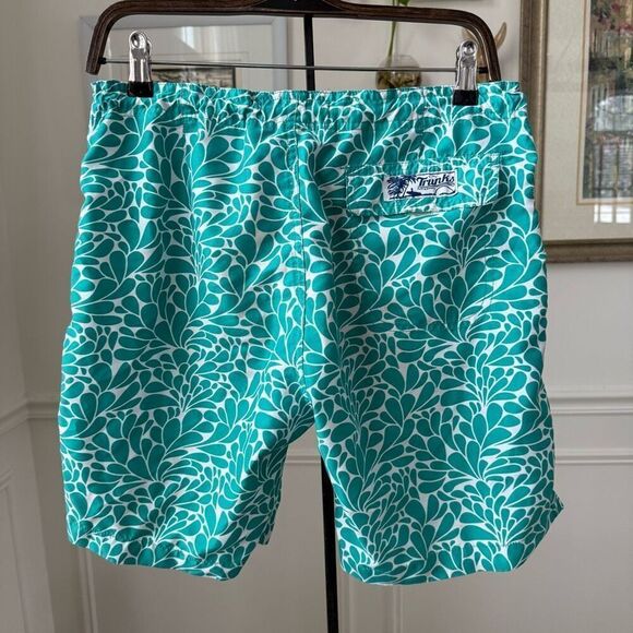 Trunks Surf & Swim Mens Swim Trunks Board Shorts Green $54 Size 30 - Picture 2 of 8